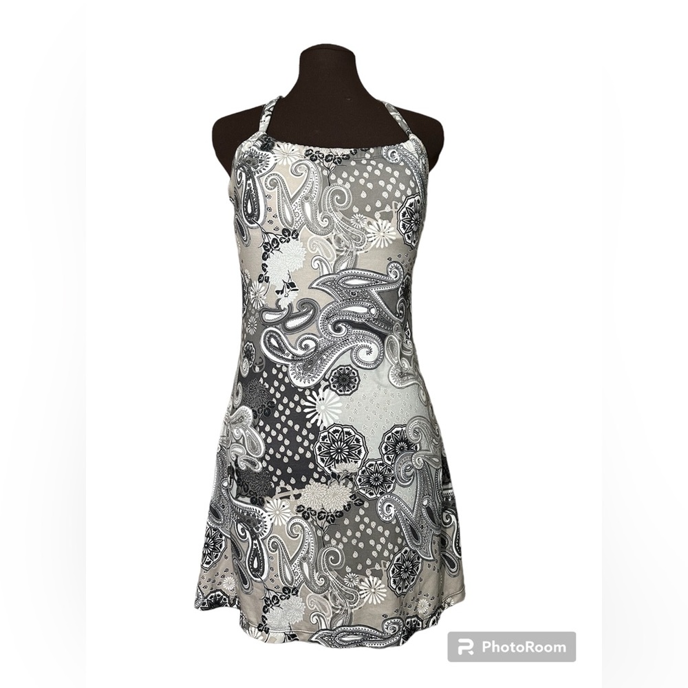 Prana Short Length Sonja Strappy Sleeveless Scooped Neck Mini Dress sporty dress